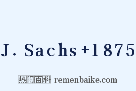 J.Sachs+1875是什么意思的图片